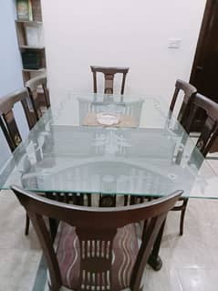 6 chairs dining table