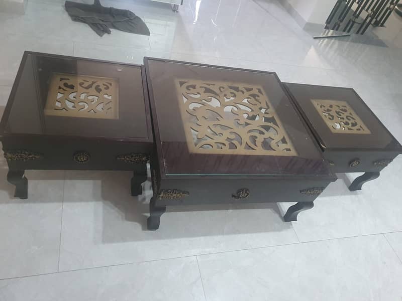 3 piece Center table for sale at cheap price final 20000 0