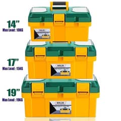 Solid Tool boxes with tray and 2 Components