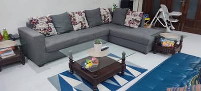 Stylish L-shaped Sofa set (7 seater)
