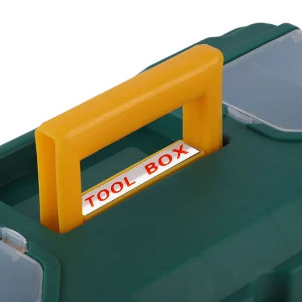 Solid High Quality Tool Boxes with Tray 2 Components 1