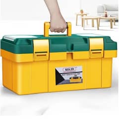 High Quality Solid tool Boxes with Tray 2 Components