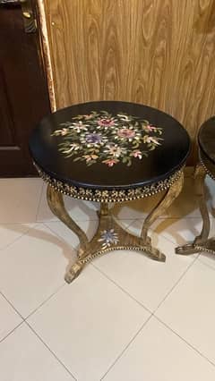 hand painted coffee table | side table