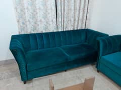 Sofa set 5 seater with cushion and sofa cover