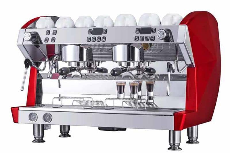 commercial coffee machine Perfect Italian Stainless Steel rotary pump 0