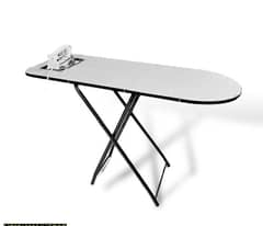 Foldable and adjustable iron table