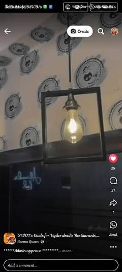 Modern Iron Hanging Lamp available for sale 0