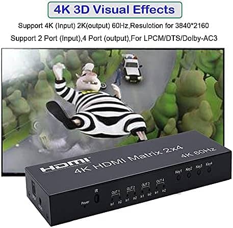 4K 120M HDMI KVM Extender Extension RJ45 Ethernet Cat6 Converter TX RX 19