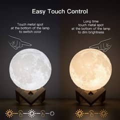 lunar moon lamp with free wooden stand