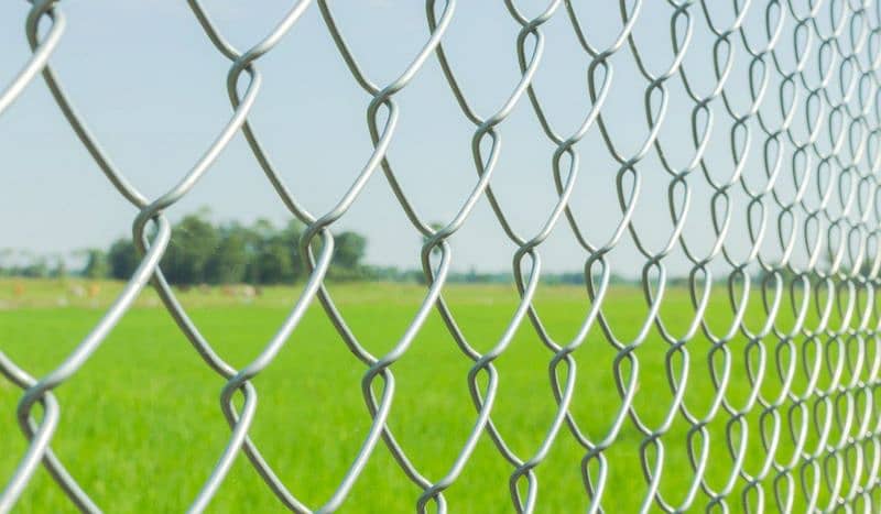 Chain link Fence Razor Barbed wire Security mesh pipe jali pole 1