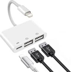 Apple MFi Certified 3 in 1 USB 2.0 Female Cable OTG Adapter