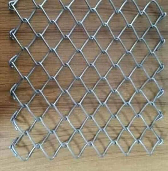 Chain link fence Razor Barbed wire Security mesh pipe jali pole 4