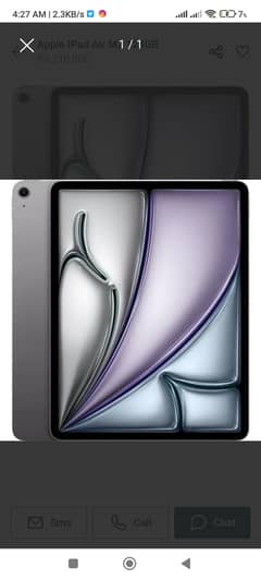 Air 2024 grey colour 128 gb 11inch