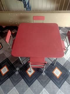 4 chairs 1 table for sale