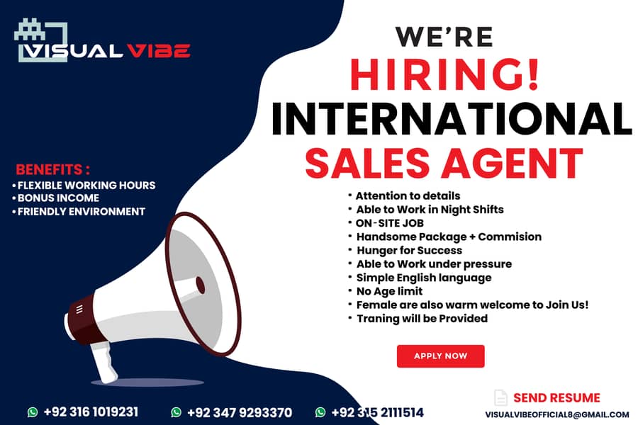 HIRING FOR INTERNINTERNATIONAL SALES PERSON 0