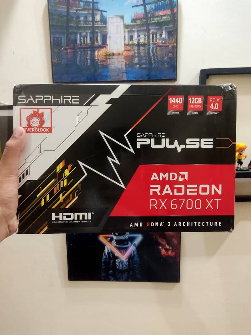 Sapphire Pulse Amd Radeon Rx 6700XT 12GB GDDR6 with Box Sealed 0