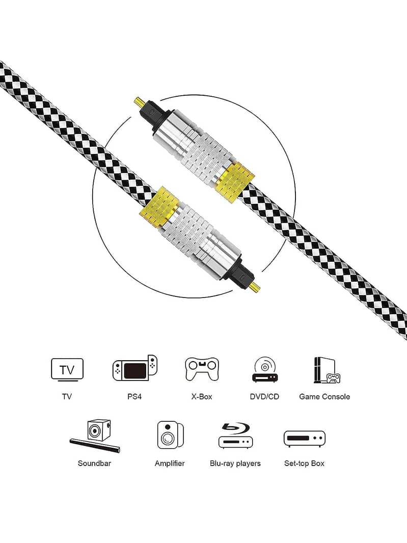 CableCreation Optical Audio Cable 6FT, Slim Optical Cable 1