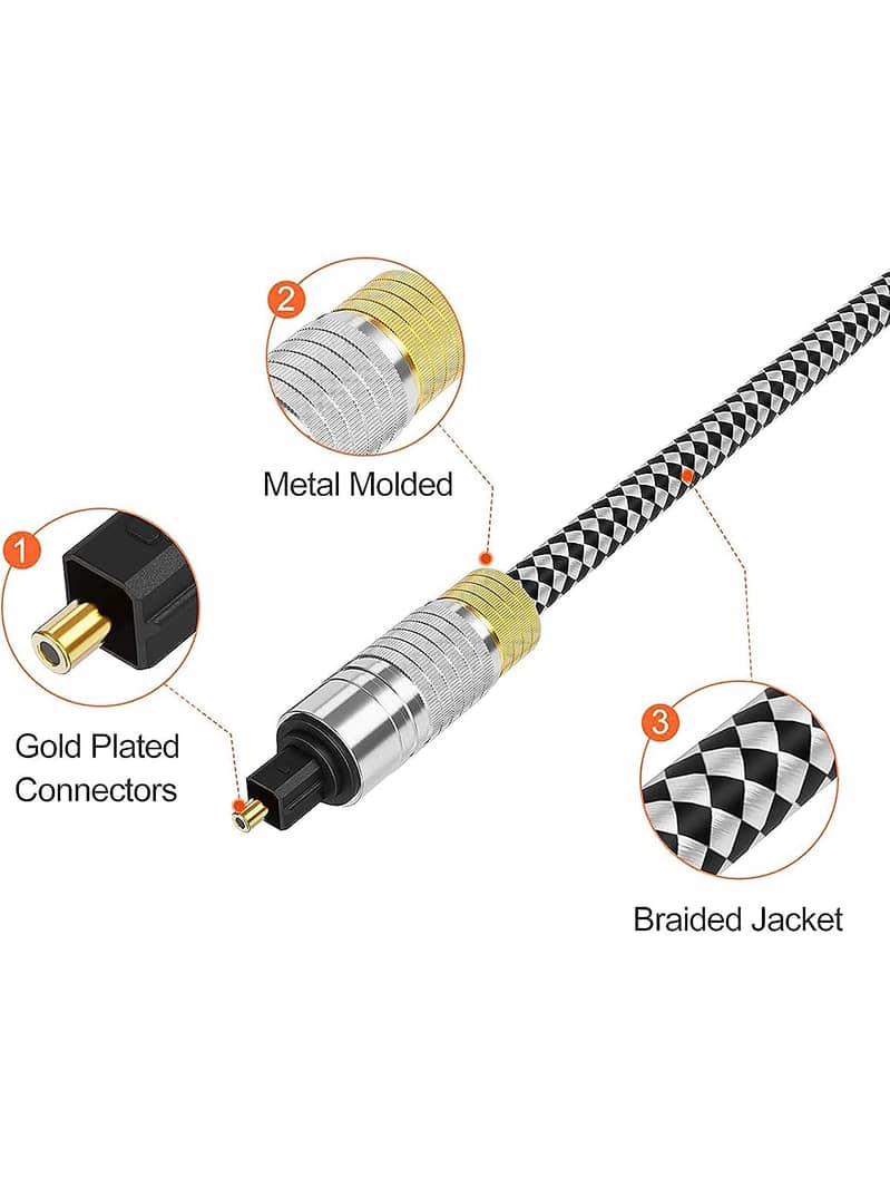 CableCreation Optical Audio Cable 6FT, Slim Optical Cable 11