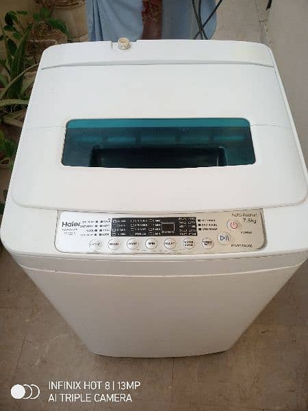 Haier fully automatic washing machine 7.5Kg 0