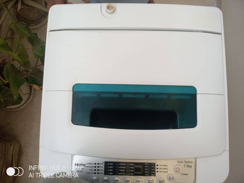 Haier fully automatic washing machine 7.5Kg 1