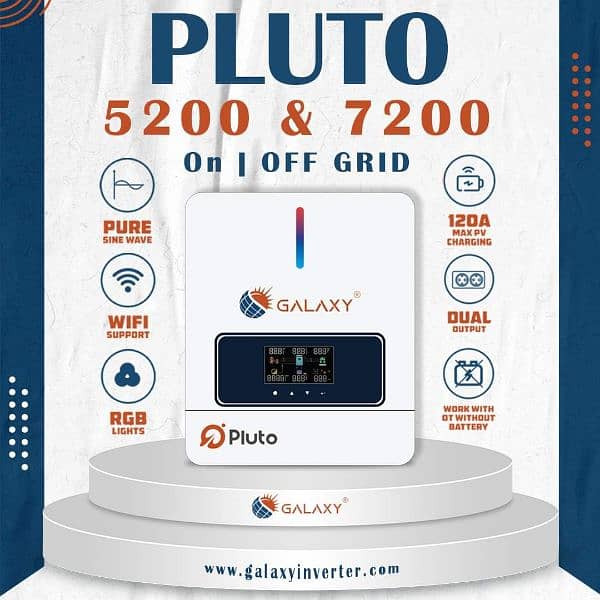 Solar inverter Galaxy pv7200 pv5200 best price mppt HYBRID dual output 0
