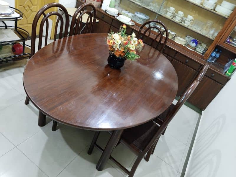 6 seter wooden dinning table 1