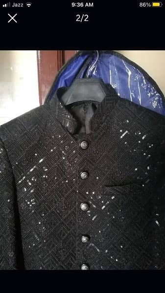 dulha prince coat black full embroidery 2