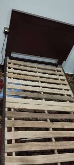 single bed wooden