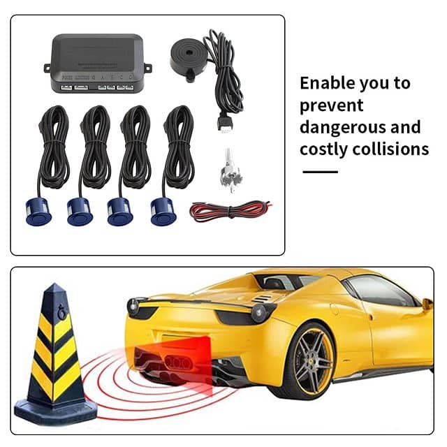 AOLEAD Parking Sensor Set 4 Auto Backup Alert Parking Alarm Kit 1