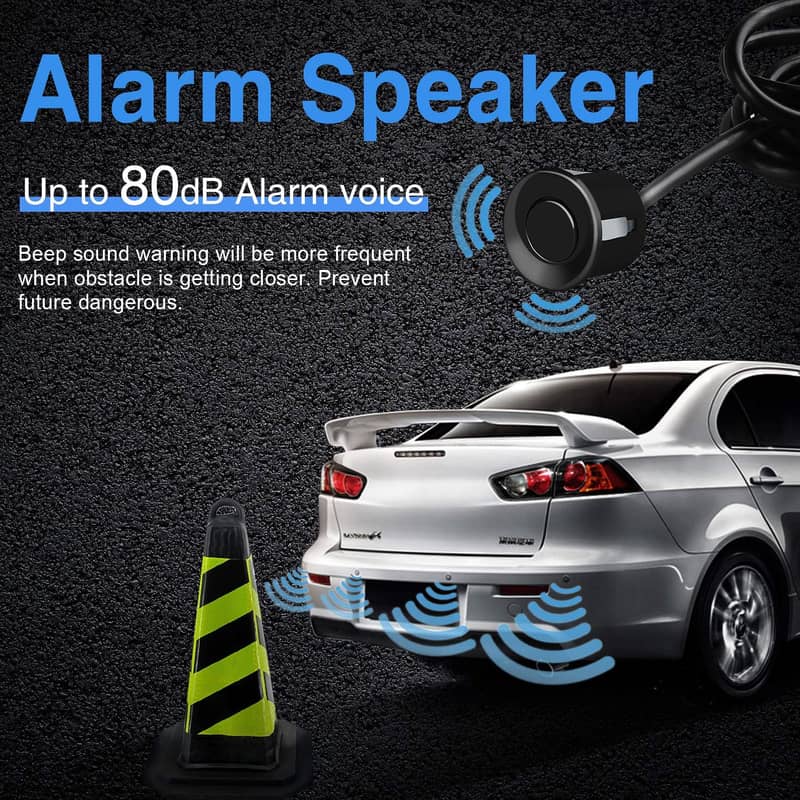 AOLEAD Parking Sensor Set 4 Auto Backup Alert Parking Alarm Kit 2