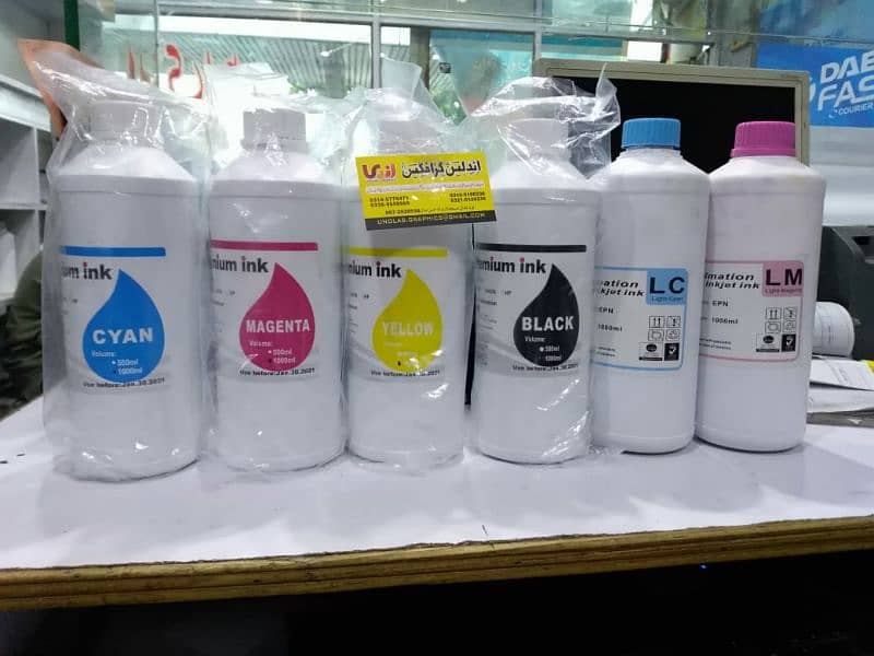 DTF UV PIGMENT DYE ECO SOLVENT SUBLIMATION inks 6