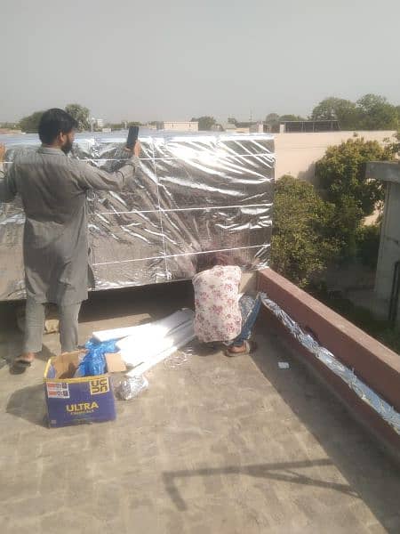 Water Tank heat proofing haet insulation and leakage cleaning 1