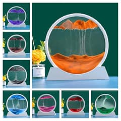 Moving Sand Art Picture Decor, 3D Deep Sea Sandscape Liquid Motion,