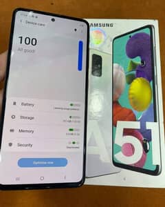 Samsung Galaxy A51 6 gb Ram 128 GB momery full Box Pta 03193220625