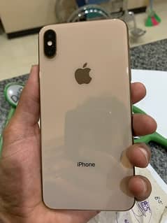 iphone xs max gold 256 gb pta approved physical deul sim 0