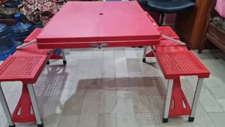 Picnic Table. Folding Table and Bench