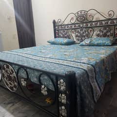 king size iron bed, sofa and table urgent sell