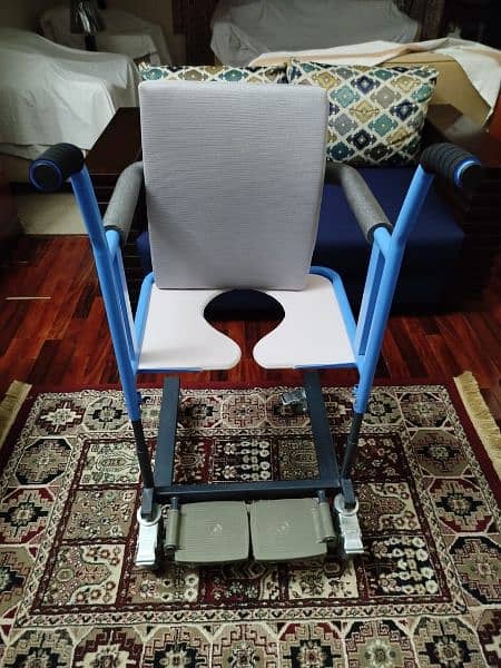 Patient lift and transfer wheel chair for bedridden patient 1