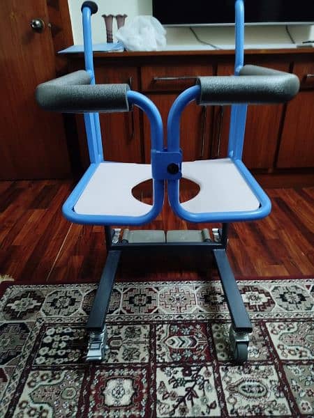 Patient lift and transfer wheel chair for bedridden patient 4