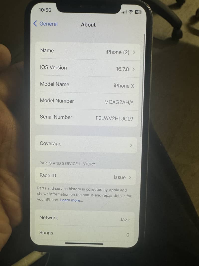 iPhone X 256GB PTA APPROVED 8