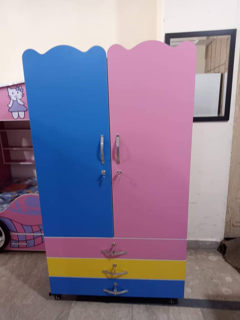 kids cupboard| 7years money back guarantee| kids Almari |kids wardrobe 9