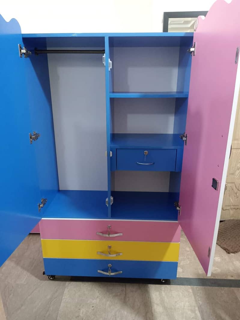 kids cupboard| 7years money back guarantee| kids Almari |kids wardrobe 10