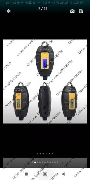 0-200PSI car Tyre Pressure Gauge Digital LCD Tire Air Pressure 2