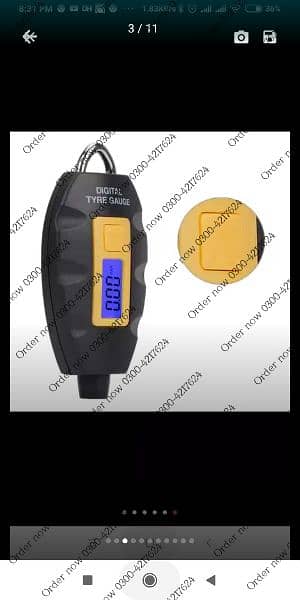 0-200PSI car Tyre Pressure Gauge Digital LCD Tire Air Pressure 3