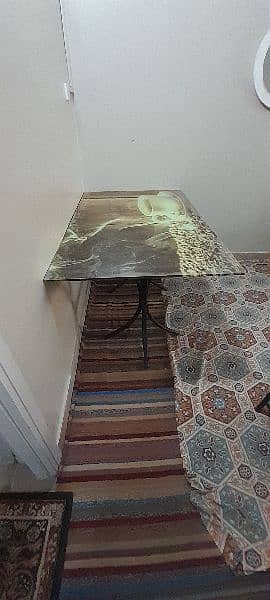 Dining Table with 6 chairs Glass Top 4