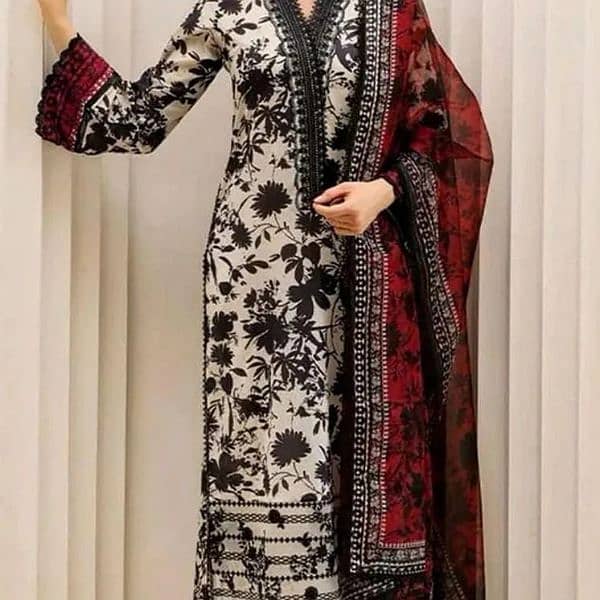 *Zainab Chotani | 3pc Digital Printed Lawn Vol 24'* 0