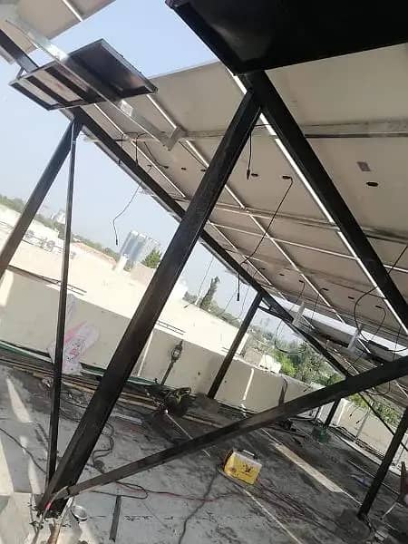 Solar Panels Structure Installation 14 Gauge Pipe Meridian Tech 2