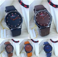 Leather strap watches for men