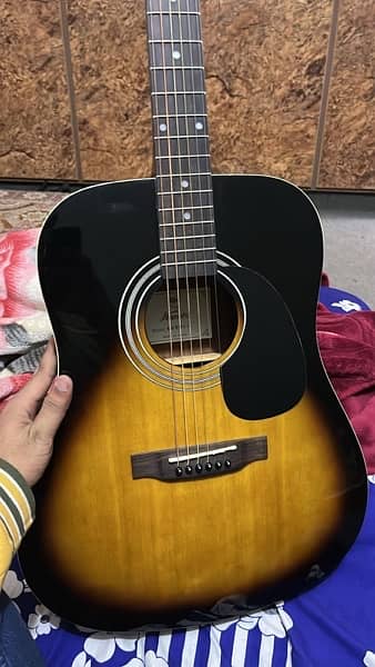 Professional acoustic guitar jumbo size 2