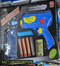 Blow gun toy 2 in 1 water balls and soft bullets glowing gun 0